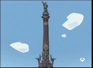 The statue of Columbus