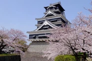 View of the Kumamoto Castle (real life)