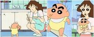 Shin-chan's appearance just after birth
