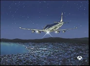 The plane arrives in Barcelona