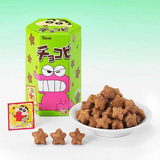 chocobi☆✳︎ Tohato Chocobi Star Shaped Chocolate Corn Puff Snack + Shin