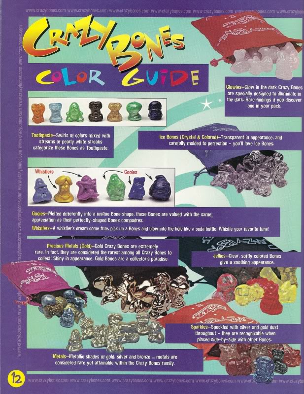 Color Guide, Crazy Bones-Pedia Wiki