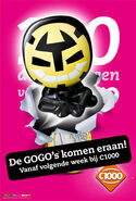 An advertisement for the first C1000 promotion. Ads like these were found at bus stops, on trains, in cities, in magazines, and on billboards.