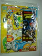 An Evolution pack and album included with a German Mickey Mouse magazine for free.