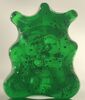 Transparent glitter green