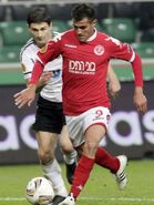 Mahran Lala (red shirt)