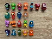 The rather unusual colour sets for Mini Gogo's. The two crimson colours could have been intended to be the same, much like the two orange colours in Explorer.