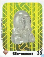 A sticker of Grunti from the first C1000 promotion.