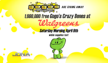 1 Million Gogo's are given away at Walgreens stores and Miro-K is introduced.