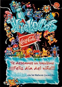 01 Original Gogo´s Crazy Bones 90´s Coca-Cola Gelouco Hielocos #41 Hielado