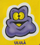 Placeholder artwork on an Italian sticker book