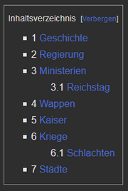 3 ist eine Überschriften, 3.1 ist eine Unterüberschrift (am Bsp Inhaltsverzeichnis Nordbund)