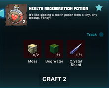 Creativerse R41 crafting recipes health regeneration potion01