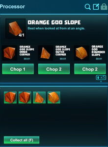 Creativerse processing orange goo slope 2018-12-19 22-10-25-56