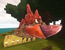 Creativerse Rockzilla spawned on Studded Golden Blocks, Seashells and Haunted Lamps 2018-12-26 18-20-01-70