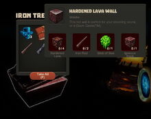 Creativerse Hardened Lava Wall Iron Chest8484