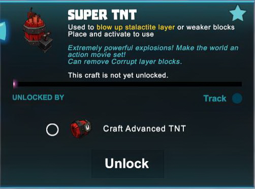 Creativerse R41 Super TNT detonated 5 blocks pinkarmy.net