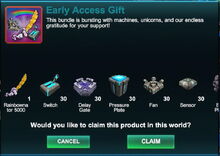 Creativerse R41 early access gift bundle thankyou001