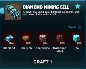 Creativerse R41 crafting recipes diamond mining cell01