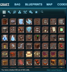 Creativerse crafting menu 2019 Februar 28th 17