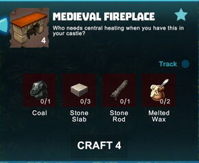 Creativerse R41 colossal castle medieval fireplace crafting recipe01