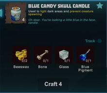 Creativerse blue candy skull candle crafting recipe 2017-11-01 20-57-26-67