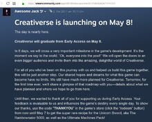 Creativerse forums about the rainbownator 2017 May launch code.jpg