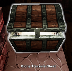 Stone treasure chest