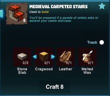 Creativerse medieval carpeted stairs crafting001