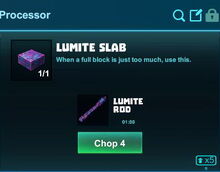 Creativerse lumite slabs to rods processing 2018-10-28 14-25-47-63