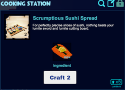Scrumptious sushi cooking station.png
