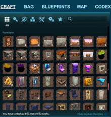 Creativerse crafting menu 2019 Februar 28th 13