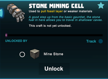 Creativerse unlocks stone mining cell R54