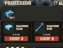 Creativerse Diamond ore to slab and rod01