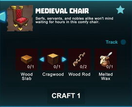 Creativerse R41 crafting recipes colossal castle medieval chair01