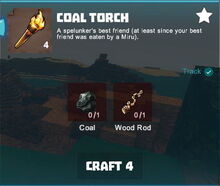 Creativerse crafting tracking coal torch001