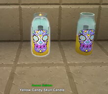 Creativerse yellow candy skull candle 2017-10-19 10-32-22-18 candles etc.jpg