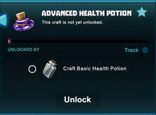 Creativerse unlocks R41 Advanced Health Potion