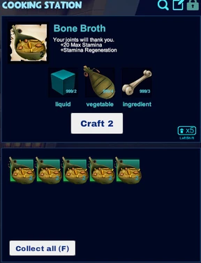 Bone broth cooking station