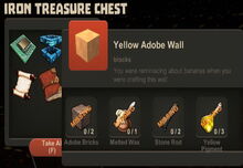 Creativerse Yellow Adobe Wall Iron Treasure Chest 2014-12-16