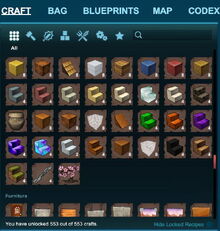 Creativerse crafting menu 2019 Februar 28th 12