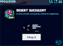 Desert succulent processor