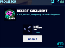 Desert succulent processor