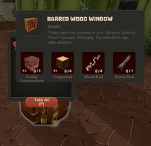 Creativerse Barred Window loot bag44784