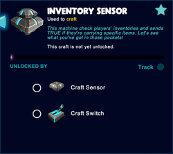 Inventory sensor unlock