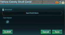 Creativerse yellow candy skull candle 2017-10-19 10-31-47-15 candles etc.jpg