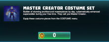 Creativerse Master Creator Costume Set claiming for free.jpg
