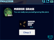 Mirror grass processor