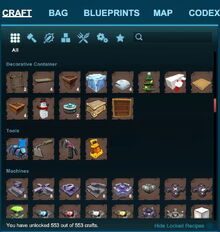 Creativerse crafting menu 2019 Februar 28th 05