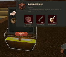 Creativerse Cobblestone Wood Chest558